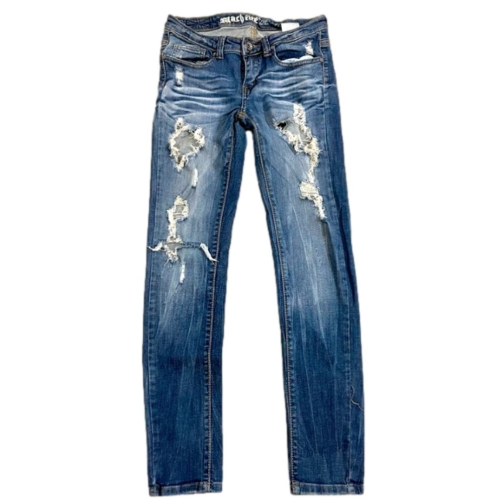 MACHINE Womens Jeans Destroyed Distressed Size 5